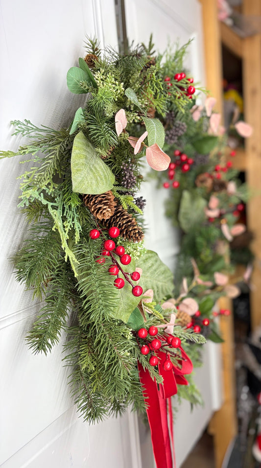 Mixed Greens Wreath