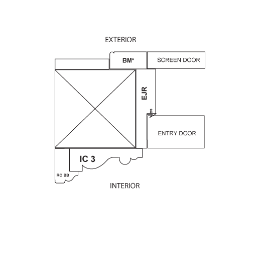 2-1/2" Allowance Between Doors