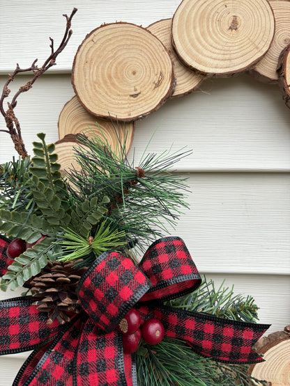 Wood Slice Wreath