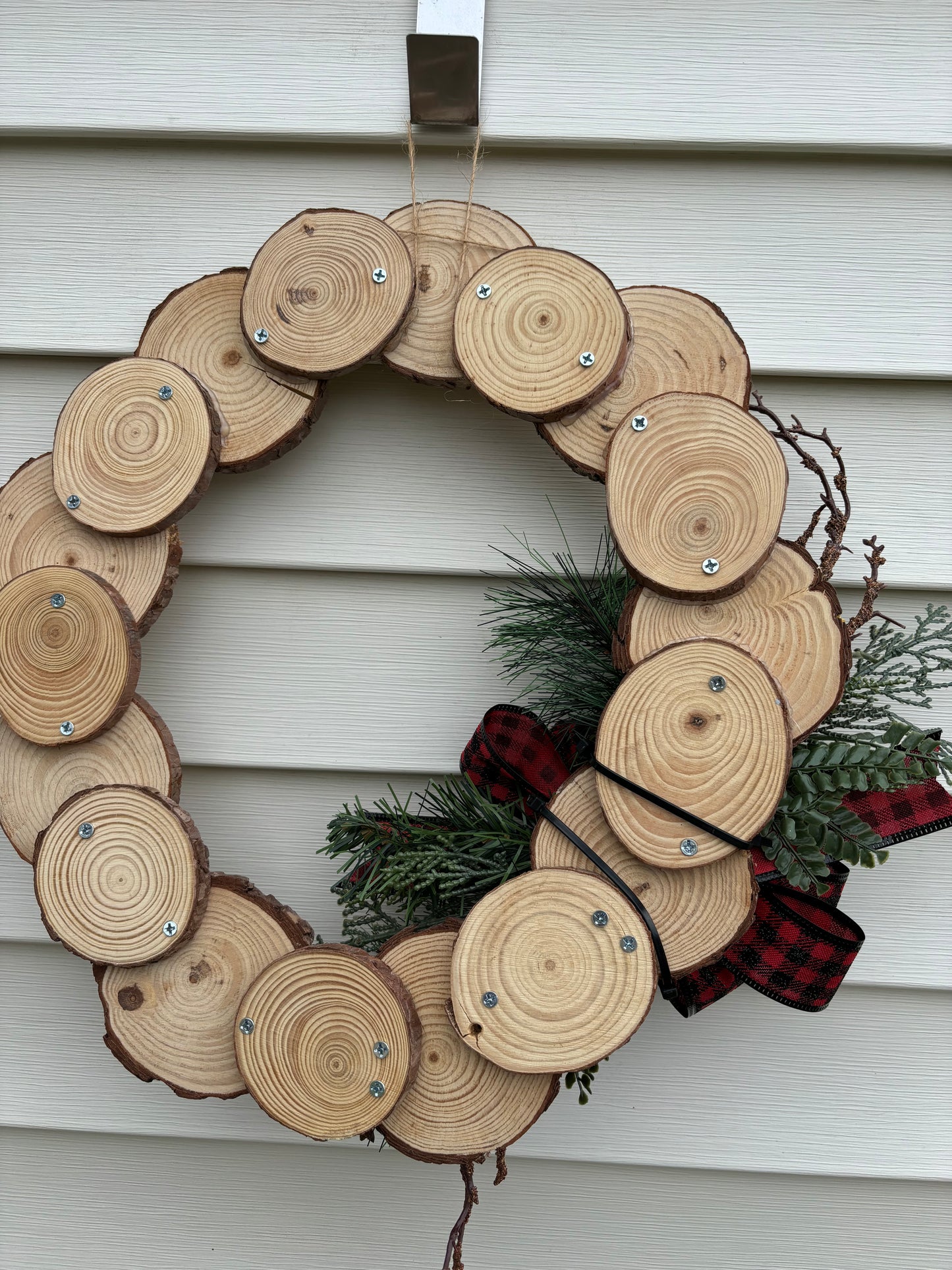 Wood Slice Wreath