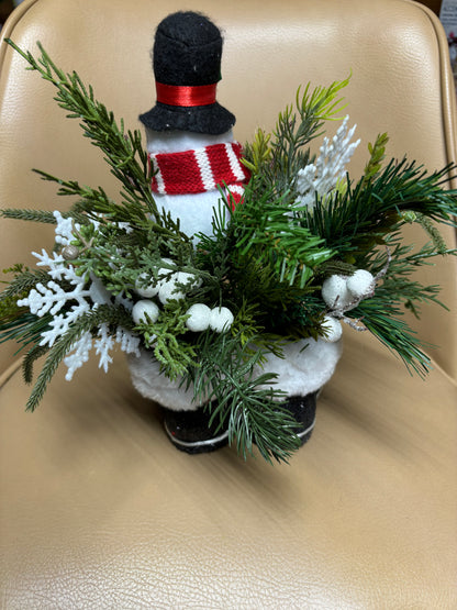 Snowman Boots Centerpiece