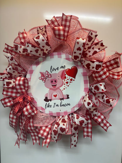 Bacon Lover Mesh Wreath