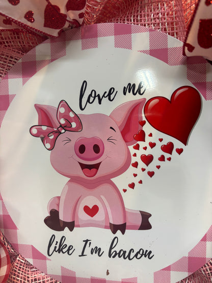 Bacon Lover Mesh Wreath