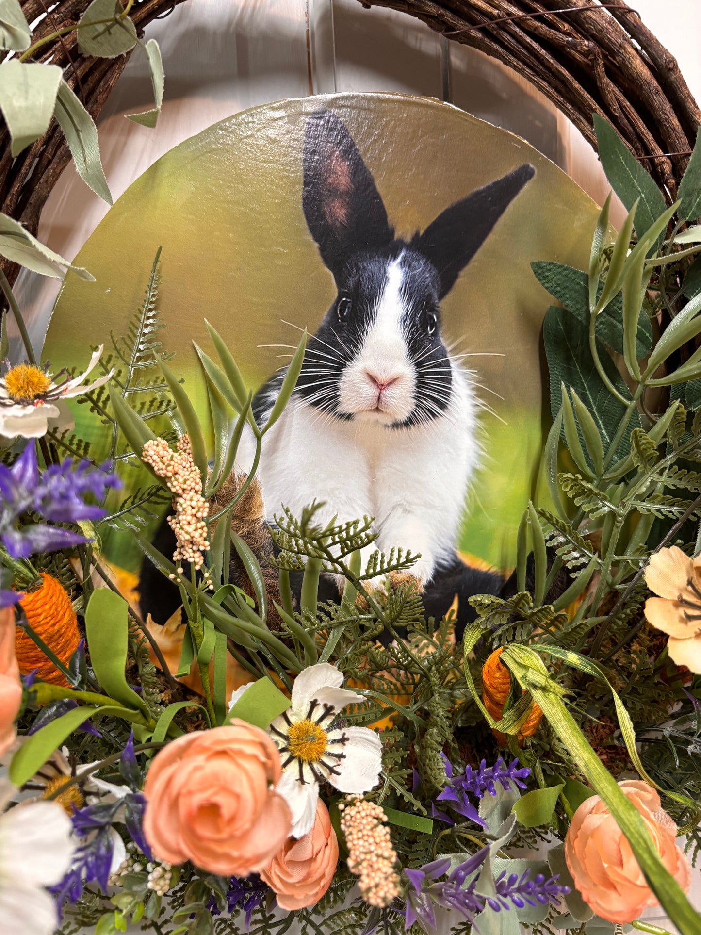 Natural Bunny Easter Wreath